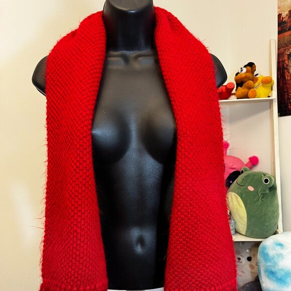 Bundle of 5 Knit and Cashmere Scarves Mixed Colors and Patterns One Size - Picture 1 of 11